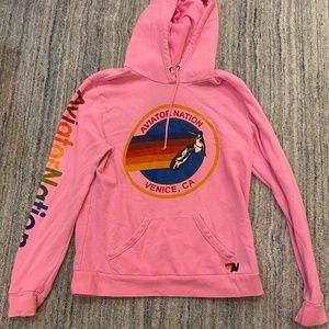 Aviator Nation Neon Pink hoodie